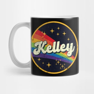 Kelley // Rainbow In Space Vintage Grunge-Style Mug